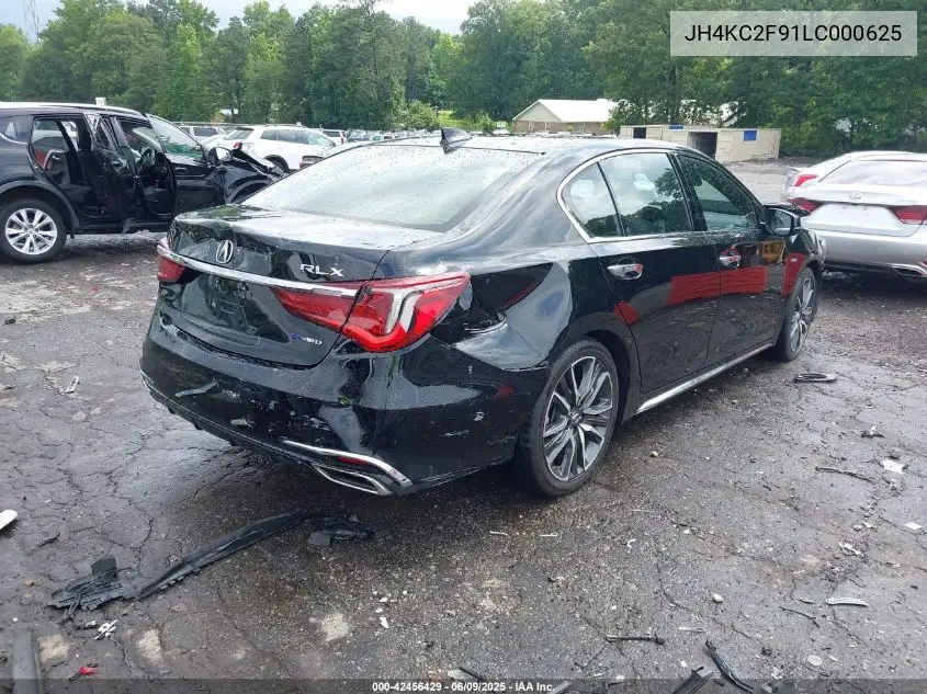 2020 Acura Rlx Sport Hybrid Advance Package VIN: JH4KC2F91LC000625 Lot: 42456429