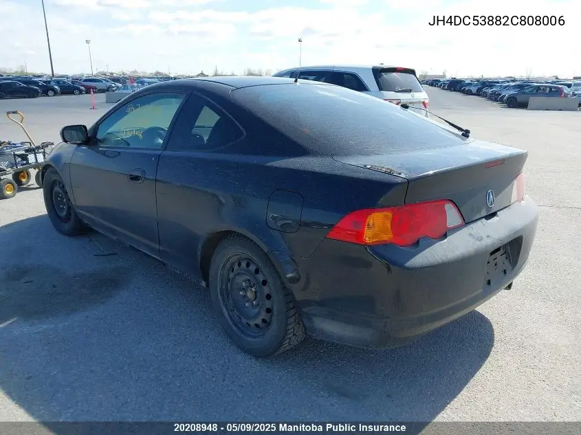 2002 Acura Rsx Premium VIN: JH4DC53882C808006 Lot: 20208948