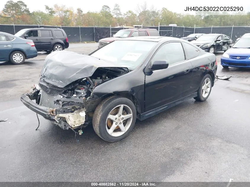 2002 Acura Rsx Type S VIN: JH4DC53022C025290 Lot: 40882562
