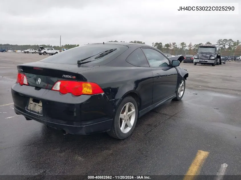 2002 Acura Rsx Type S VIN: JH4DC53022C025290 Lot: 40882562