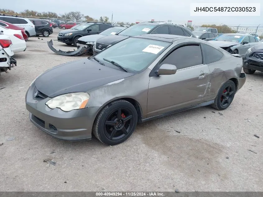 2002 Acura Rsx VIN: JH4DC54872C030523 Lot: 40949294