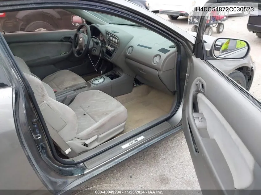 2002 Acura Rsx VIN: JH4DC54872C030523 Lot: 40949294