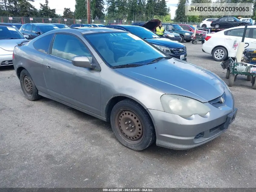 2002 Acura Rsx Type S VIN: JH4DC53062C039063 Lot: 42246738