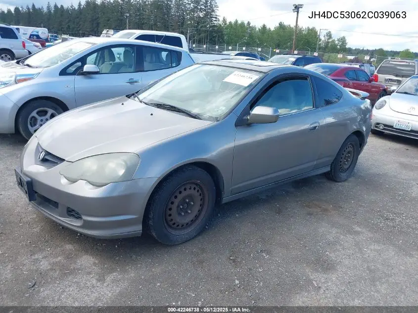2002 Acura Rsx Type S VIN: JH4DC53062C039063 Lot: 42246738