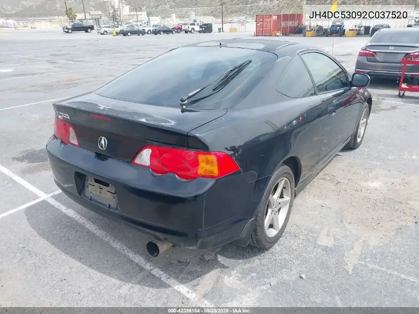2002 Acura Rsx Type S VIN: JH4DC53092C037520 Lot: 42356184