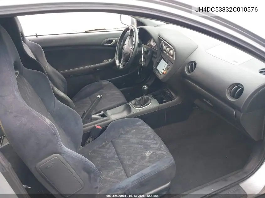 2002 Acura Rsx VIN: JH4DC53832C010576 Lot: 42499904
