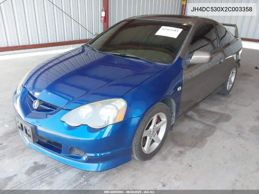 2002 Acura Rsx Type S VIN: JH4DC530X2C003358 Lot: 42562583