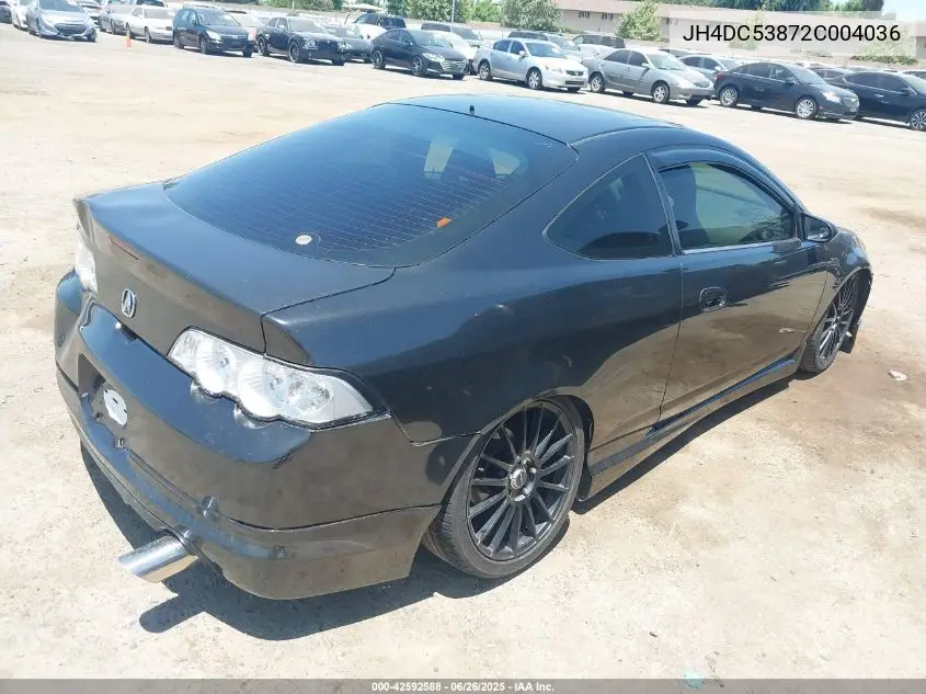 2002 Acura Rsx VIN: JH4DC53872C004036 Lot: 42592588