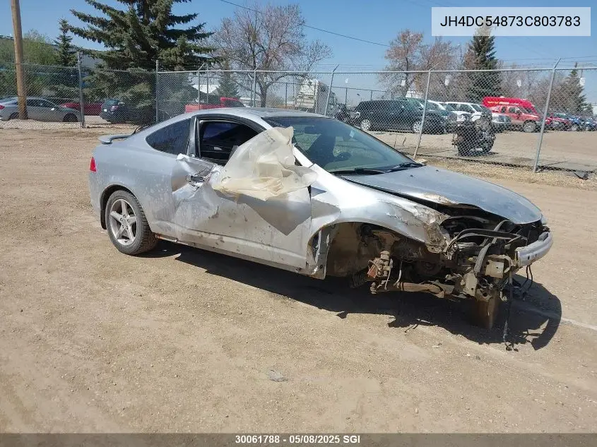 2003 Acura Rsx VIN: JH4DC54873C803783 Lot: 30061788