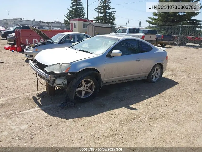 2003 Acura Rsx VIN: JH4DC54873C803783 Lot: 30061788