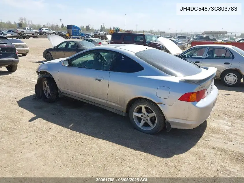 2003 Acura Rsx VIN: JH4DC54873C803783 Lot: 30061788