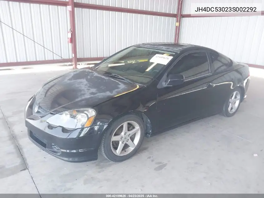 2003 Acura Rsx Type S VIN: JH4DC53023S002292 Lot: 42109626