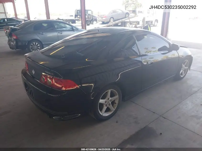 2003 Acura Rsx Type S VIN: JH4DC53023S002292 Lot: 42109626