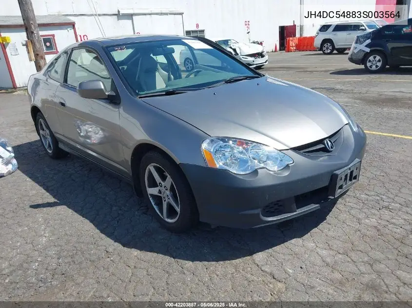 2003 Acura Rsx VIN: JH4DC54883S003564 Lot: 42203887