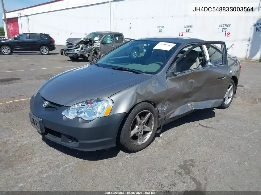 2003 Acura Rsx VIN: JH4DC54883S003564 Lot: 42203887