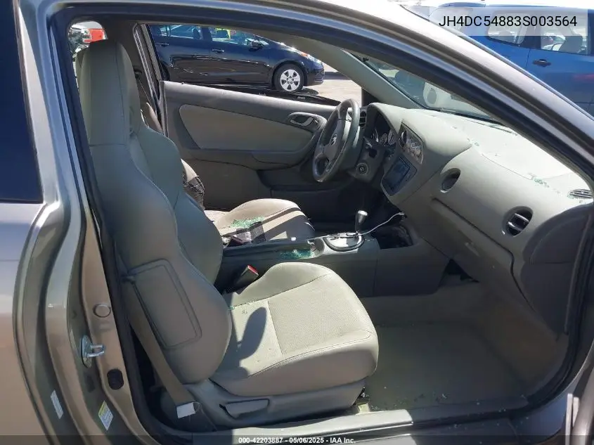 2003 Acura Rsx VIN: JH4DC54883S003564 Lot: 42203887