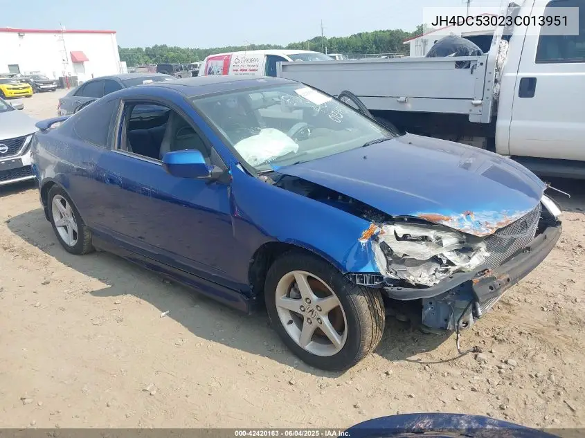 2003 Acura Rsx Type S VIN: JH4DC53023C013951 Lot: 42420163
