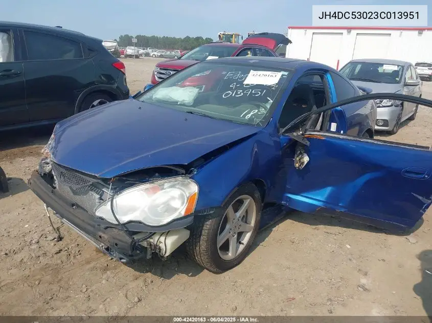 2003 Acura Rsx Type S VIN: JH4DC53023C013951 Lot: 42420163