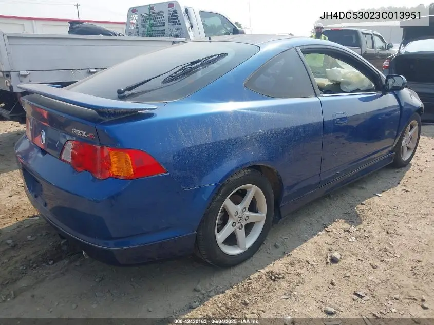 2003 Acura Rsx Type S VIN: JH4DC53023C013951 Lot: 42420163