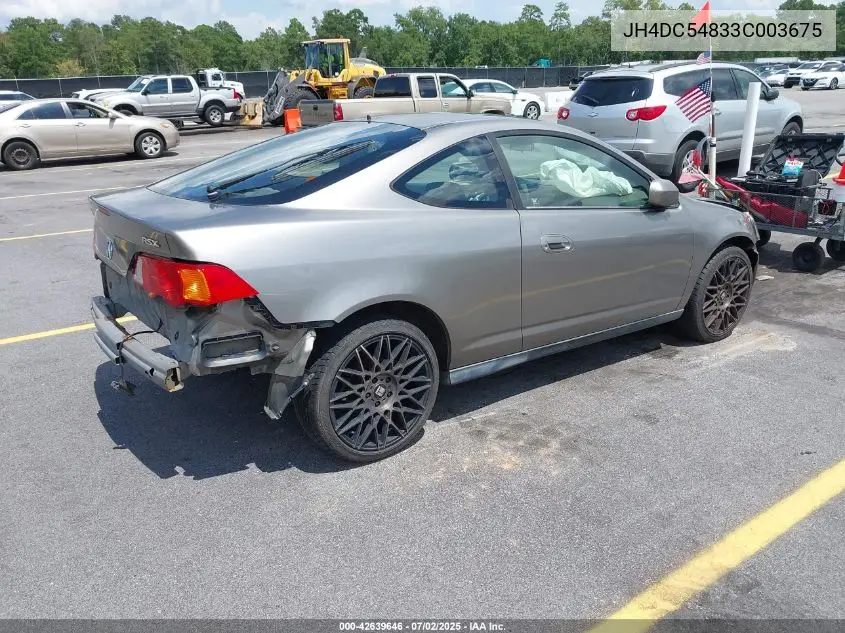 jh4dc54833c003675 JH4DC54833C003675 2003 Acura Rsx