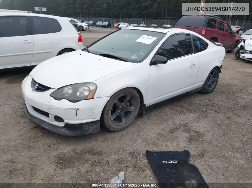 2004 Acura Rsx VIN: JH4DC53894S014270 Lot: 41325861