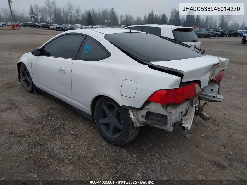2004 Acura Rsx VIN: JH4DC53894S014270 Lot: 41325861