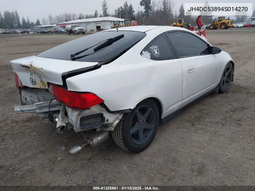 2004 Acura Rsx VIN: JH4DC53894S014270 Lot: 41325861
