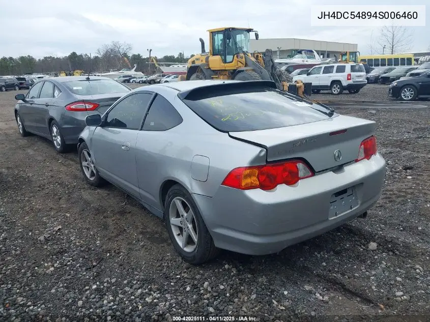 2004 Acura Rsx VIN: JH4DC54894S006460 Lot: 42025111