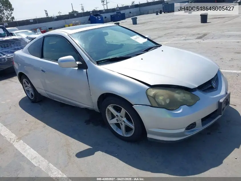 2004 Acura Rsx VIN: JH4DC54864S005427 Lot: 42093927