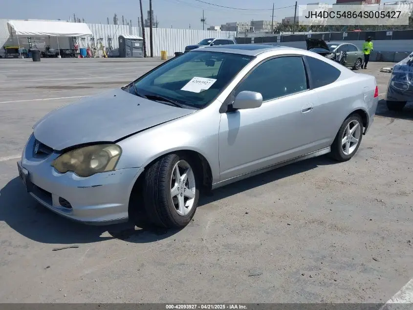 2004 Acura Rsx VIN: JH4DC54864S005427 Lot: 42093927