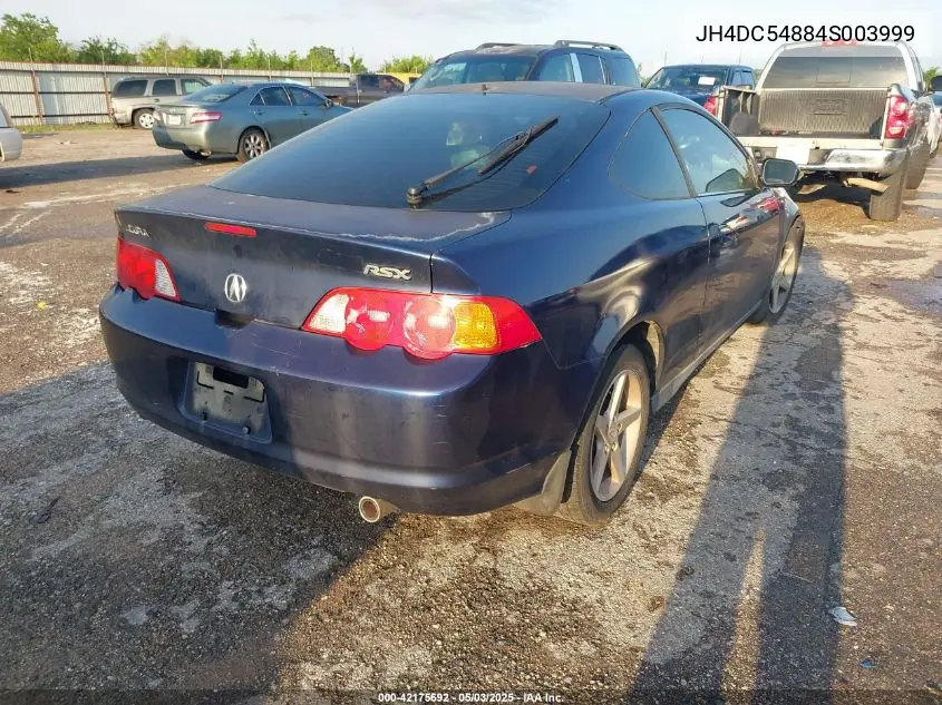 2004 Acura Rsx VIN: JH4DC54884S003999 Lot: 42175692