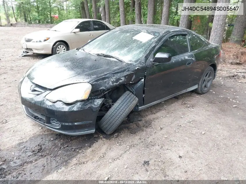 2004 Acura Rsx VIN: JH4DC54894S005647 Lot: 42226318