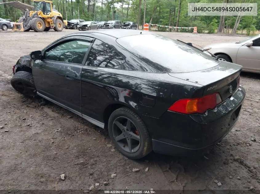 2004 Acura Rsx VIN: JH4DC54894S005647 Lot: 42226318
