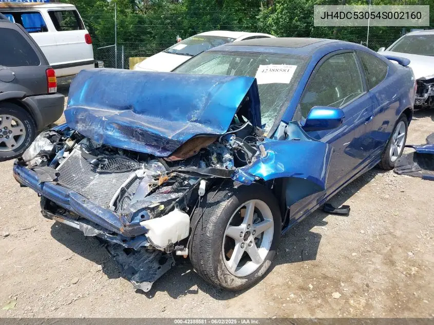 2004 Acura Rsx Type S VIN: JH4DC53054S002160 Lot: 42388581