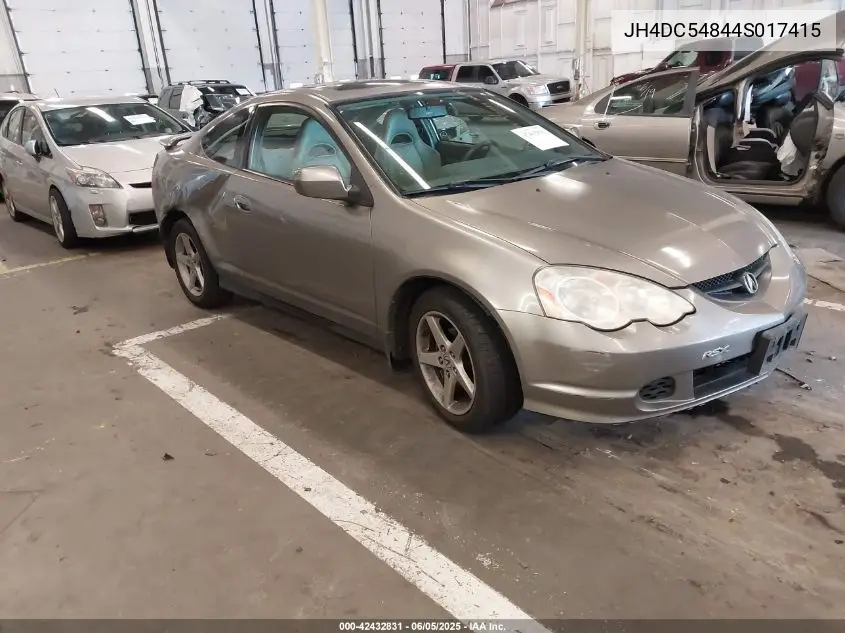 2004 Acura Rsx VIN: JH4DC54844S017415 Lot: 42432831