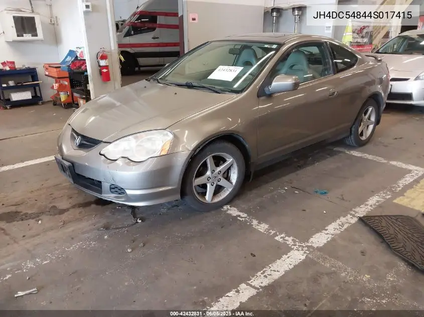 2004 Acura Rsx VIN: JH4DC54844S017415 Lot: 42432831
