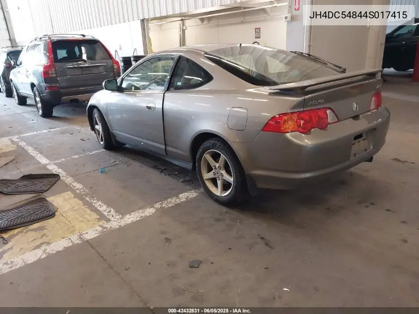 2004 Acura Rsx VIN: JH4DC54844S017415 Lot: 42432831