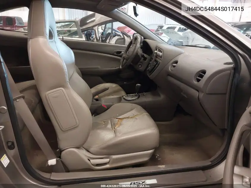 2004 Acura Rsx VIN: JH4DC54844S017415 Lot: 42432831