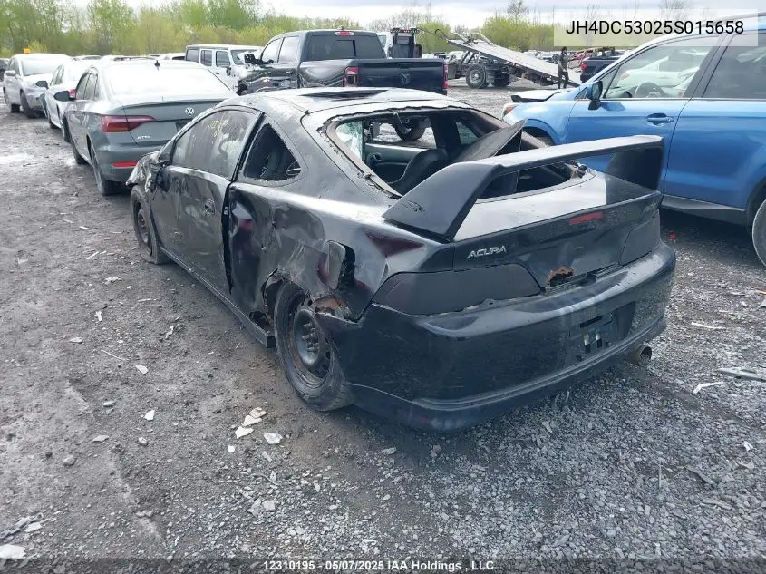 2005 Acura Rsx Type-S VIN: JH4DC53025S015658 Lot: 12310195