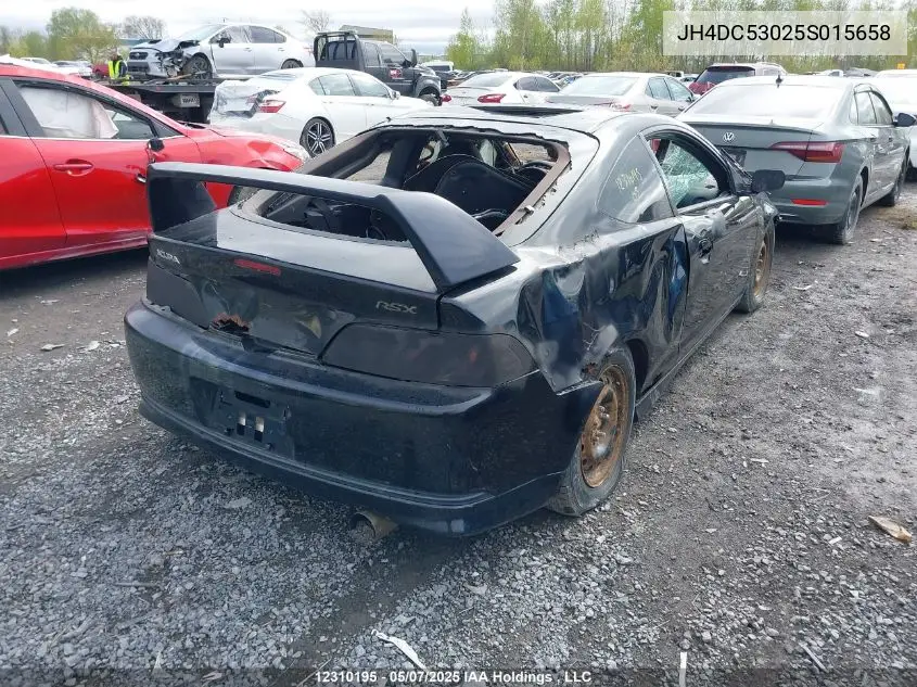 2005 Acura Rsx Type-S VIN: JH4DC53025S015658 Lot: 12310195