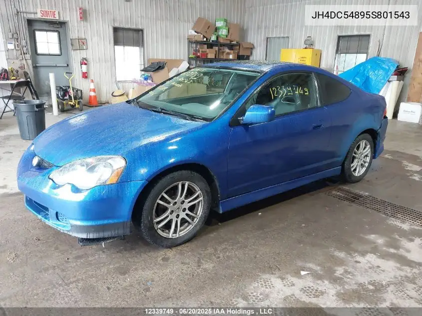 2005 Acura Rsx VIN: JH4DC54895S801543 Lot: 12339749