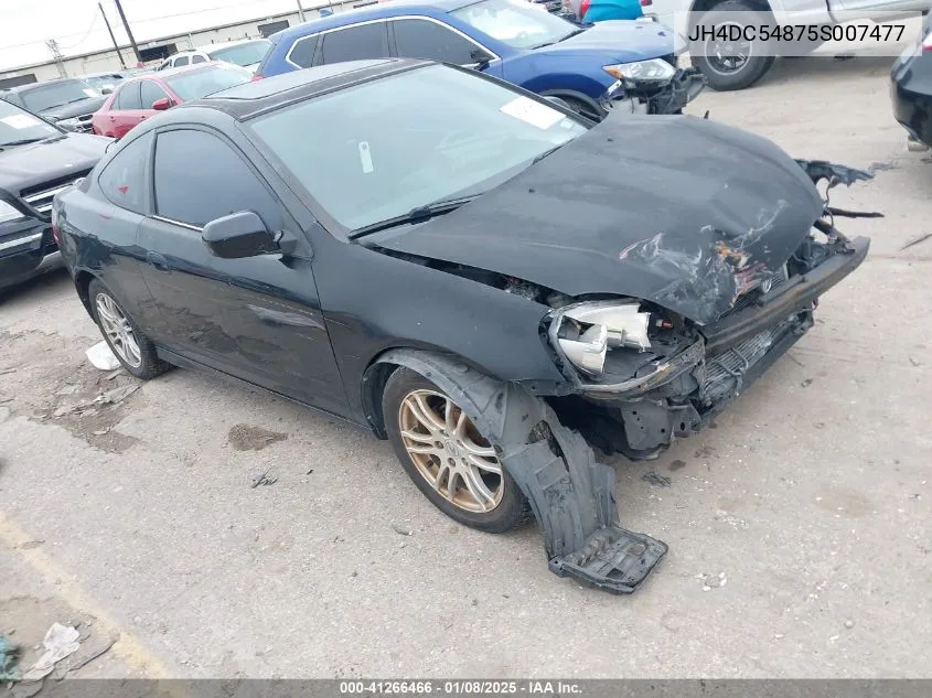 2005 Acura Rsx VIN: JH4DC54875S007477 Lot: 41266466