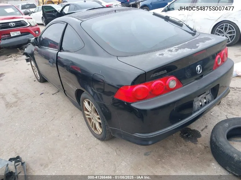 2005 Acura Rsx VIN: JH4DC54875S007477 Lot: 41266466