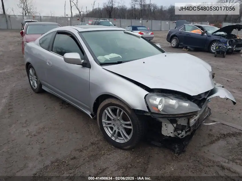 2005 Acura Rsx VIN: JH4DC54805S017056 Lot: 41498634