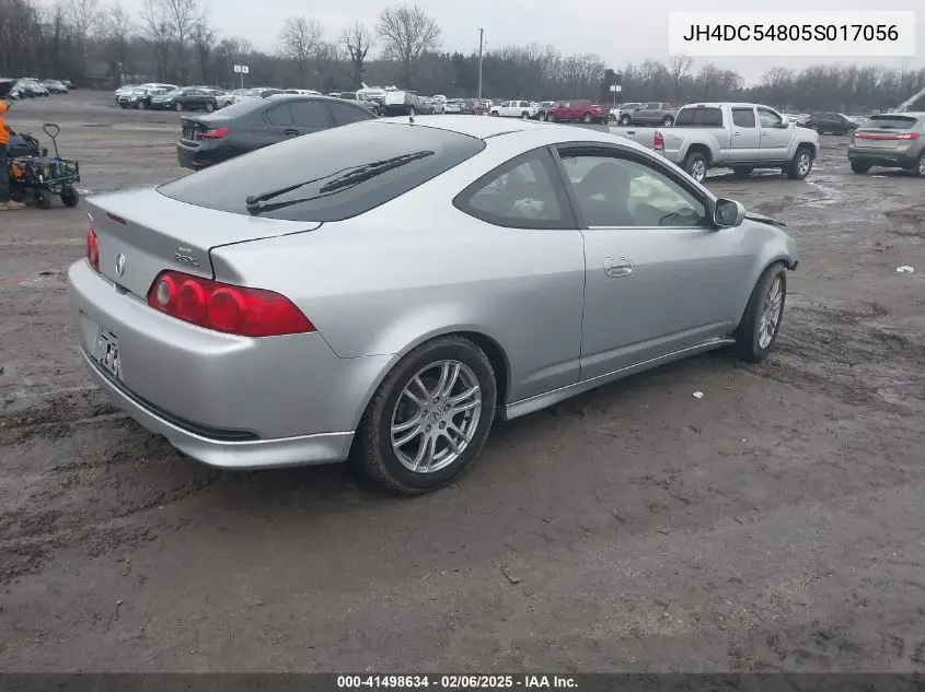 2005 Acura Rsx VIN: JH4DC54805S017056 Lot: 41498634