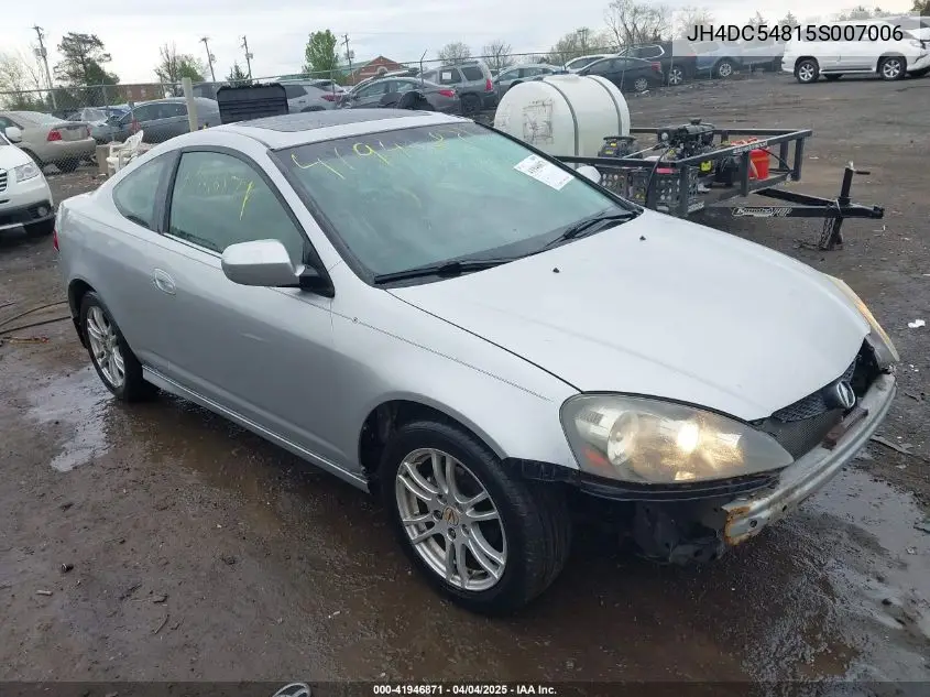 2005 Acura Rsx VIN: JH4DC54815S007006 Lot: 41946871