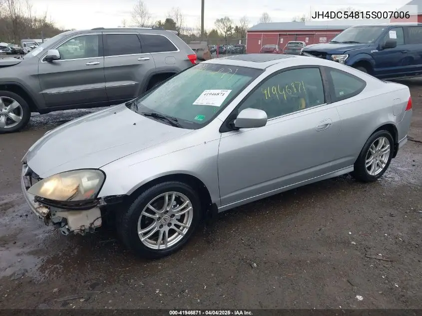 2005 Acura Rsx VIN: JH4DC54815S007006 Lot: 41946871