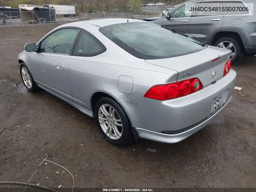 2005 Acura Rsx VIN: JH4DC54815S007006 Lot: 41946871