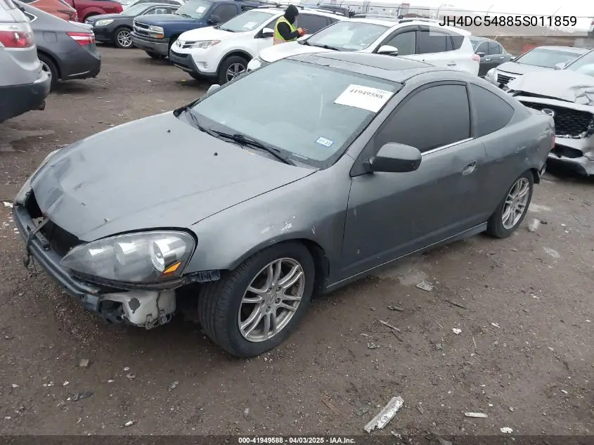 2005 Acura Rsx VIN: JH4DC54885S011859 Lot: 41949588