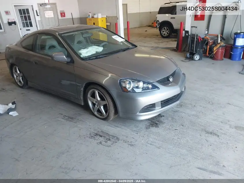 2005 Acura Rsx Type S VIN: JH4DC53025S004434 Lot: 42002540